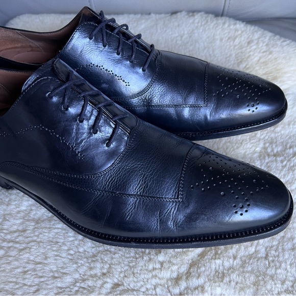 Mezlan Leather Shoes Sz 11.5 M Black Oxford Made in Spain Business Classic Chic main image 9